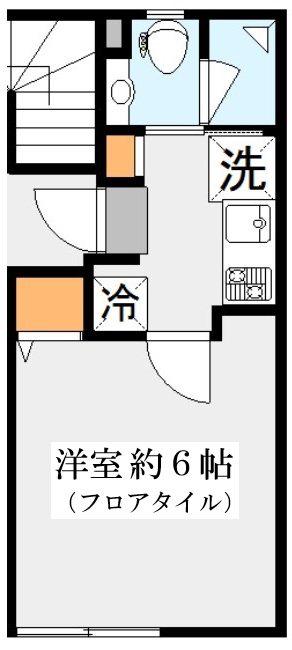 HOUSING STAGE 目黒I(1K/2階)の間取り写真