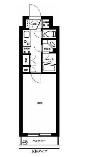 ルーブル都立家政(1K/1階)の間取り写真