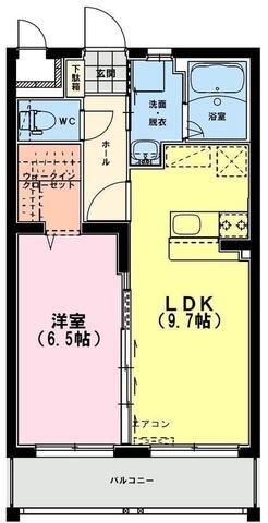 グランドメゾン(1LDK/3階)の間取り写真