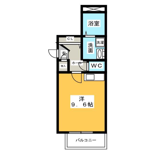SABLONマンション(ワンルーム/1階)の間取り写真
