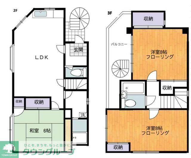 プレシス鶴間(3LDK/2階)の間取り写真