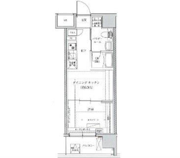 VERXEED綾瀬DUER(1DK/5階)の間取り写真
