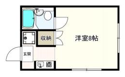 和光ハイツ(ワンルーム/3階)の間取り写真