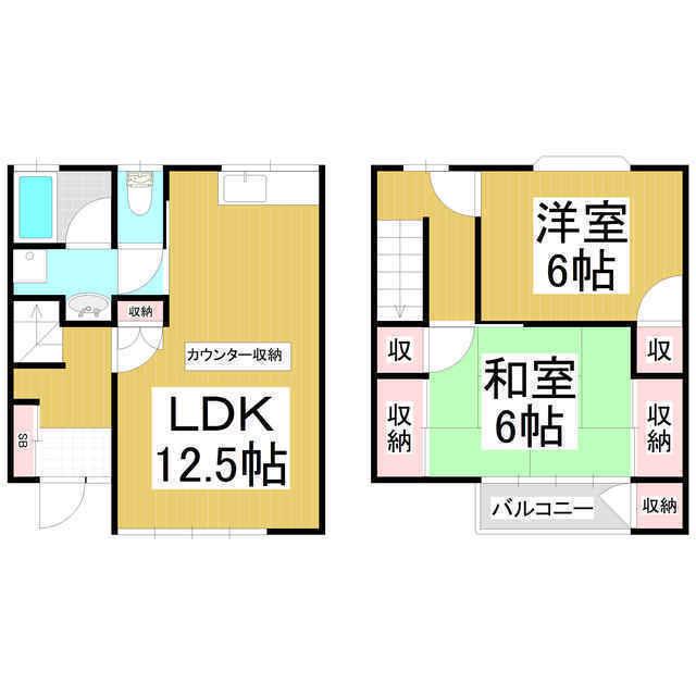 コート花崎(2LDK/1階)の間取り写真