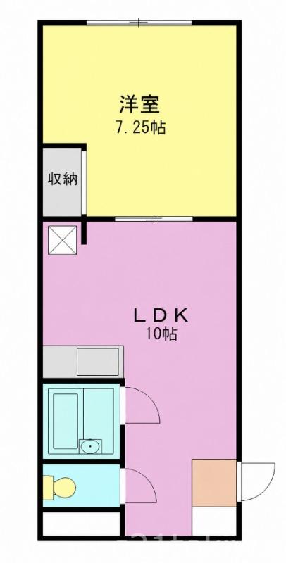 シャルム志木(1LDK/1階)の間取り写真