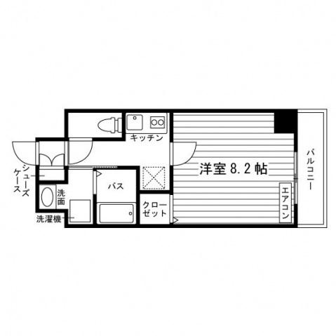 UNI いずみ(1K/3階)の間取り写真