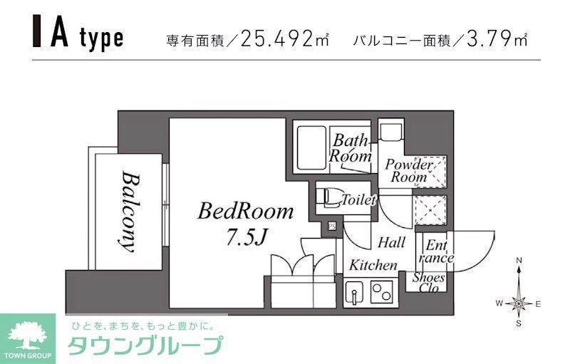 ZOOM池袋ウエスト(1K/5階)の間取り写真