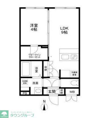 トライム吾妻橋(1LDK/3階)の間取り写真