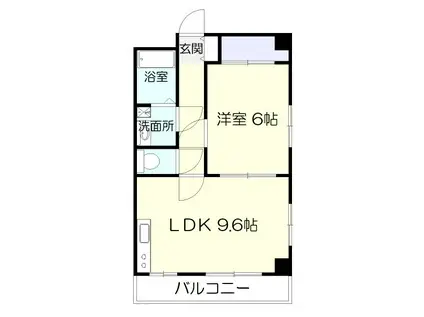 グランパルク(1LDK/2階)の間取り写真