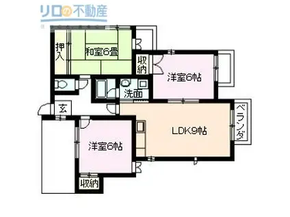 イト-ミIV(3LDK/3階)の間取り写真