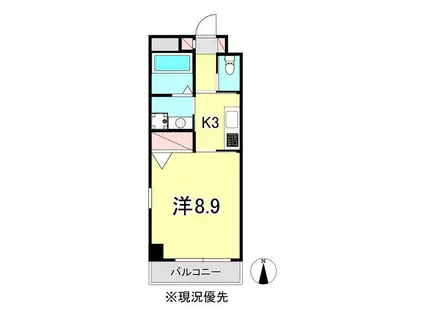 ブルーレジデンス(1K/5階)の間取り写真