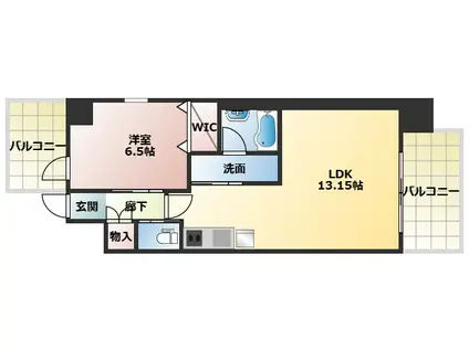 プレジオ永和ASIAN(1LDK/4階)の間取り写真