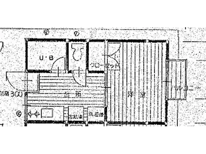 テンビレッジ(1K/2階)の間取り写真