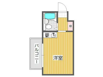 エムズ東梅田(ワンルーム/1階)の間取り写真