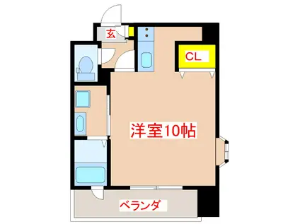 Nブランド プレミアタワー(ワンルーム/5階)の間取り写真