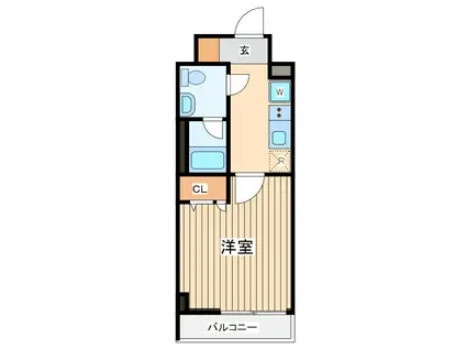 ショーケンレジデンス横浜生麦1(1K/3階)の間取り写真