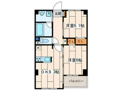 MAISON ARDEUR(2DK/2階)の間取り写真