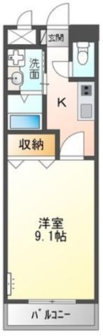 サンコート・コーダ(1K/2階)の間取り写真