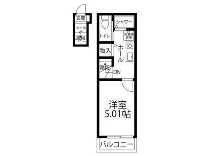 レガーレ千歳烏山(1K/2階)の間取り写真