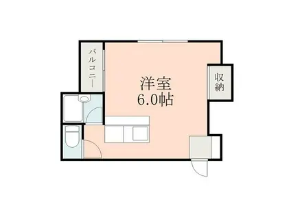 HOUSE安全地帯(ワンルーム/2階)の間取り写真
