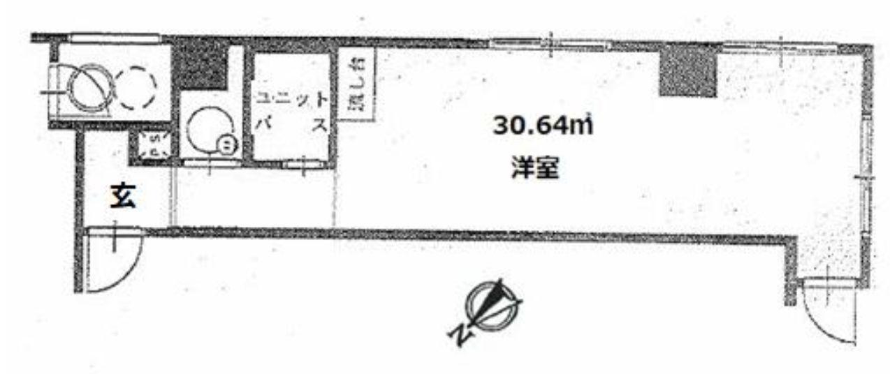 赤坂山王プラザ(ワンルーム/2階)の間取り写真