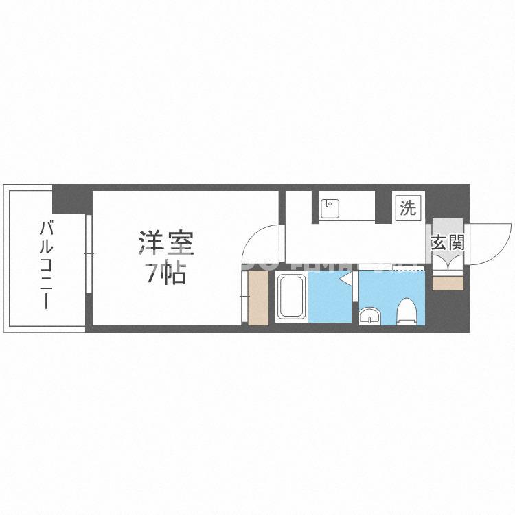 アービングNEO平野駅前(1K/8階)の間取り写真