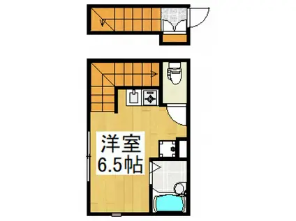 パルコート梅園(ワンルーム/2階)の間取り写真