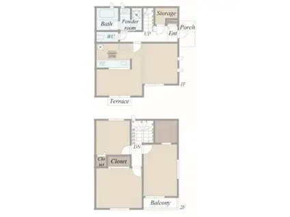 ラヴィータ愛甲西(3LDK/2階)の間取り写真