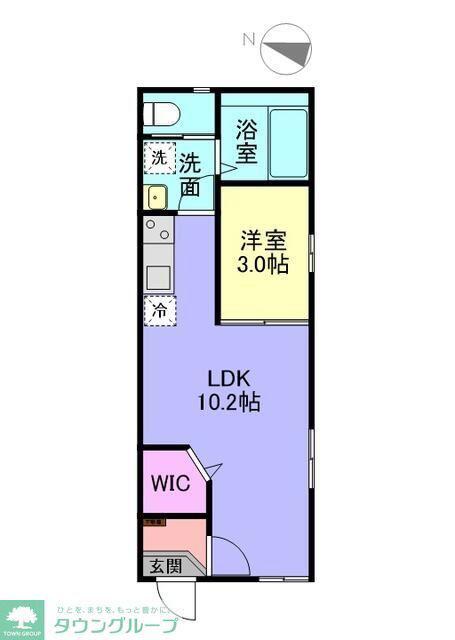 トレスコーマ6TH(1LDK/1階)の間取り写真