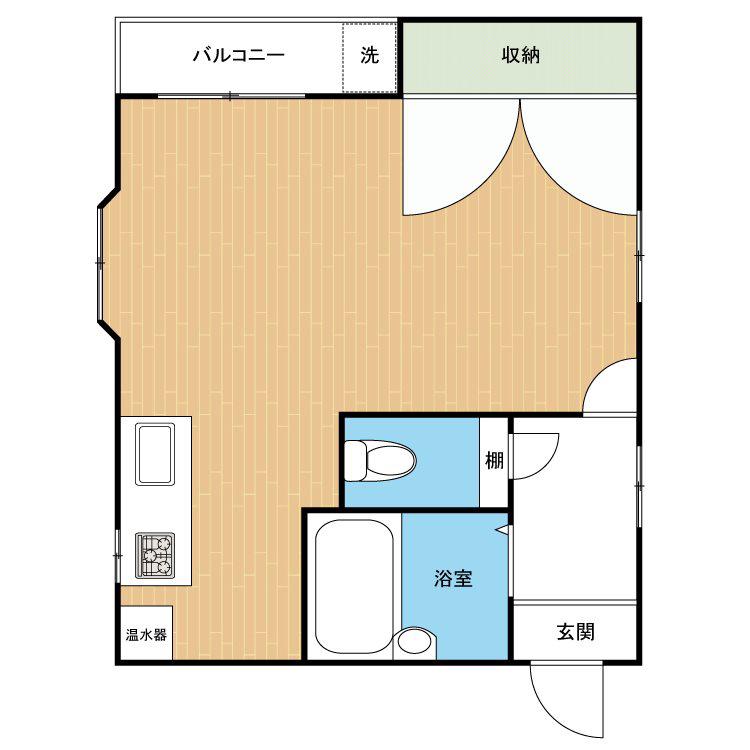 リベルテM(ワンルーム/4階)の間取り写真