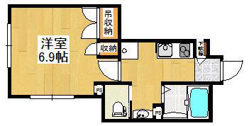 フォルストハイム中野(1K/1階)の間取り写真