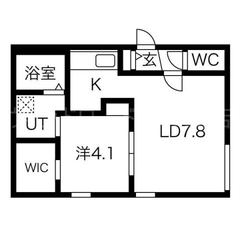 HEIMAT TOYOHIRA(1LDK/4階)の間取り写真