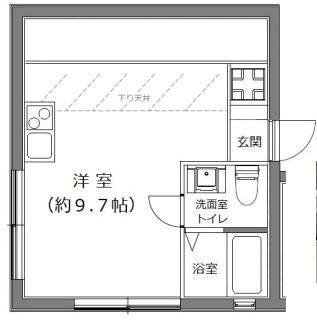 ザ コンラスト大井町(ワンルーム/4階)の間取り写真