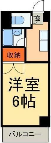 コスモパレス(1K/3階)の間取り写真
