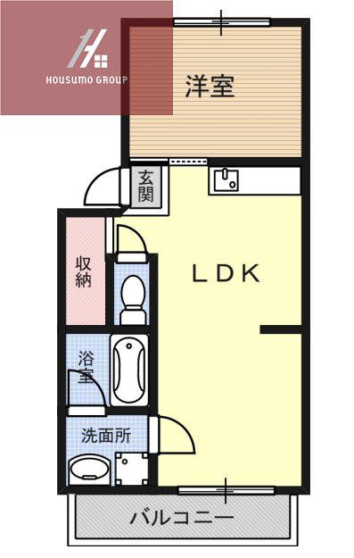 スリースターマンション(1LDK/1階)の間取り写真
