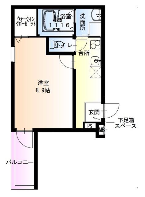 フジパレス百舌鳥駅南I番館(1K/1階)の間取り写真