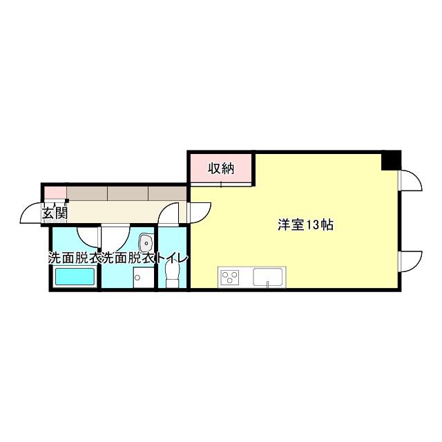 ピオニーヒルズ(ワンルーム/3階)の間取り写真