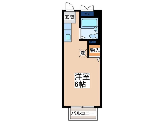 サンライズSATOH(ワンルーム/3階)の間取り写真