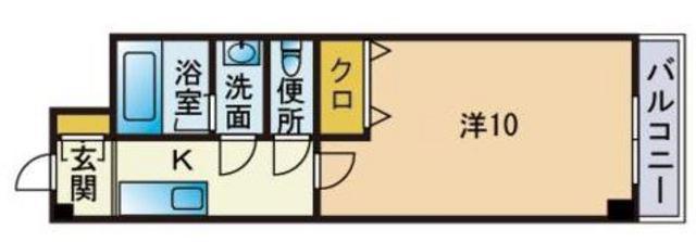 第3いわきビルディング(1K/7階)の間取り写真