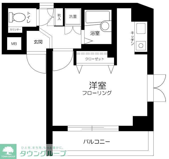 サンテミリオン田園調布南(ワンルーム/2階)の間取り写真