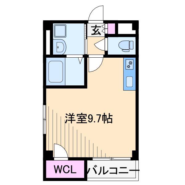 アルヴィーダ元住吉(ワンルーム/1階)の間取り写真