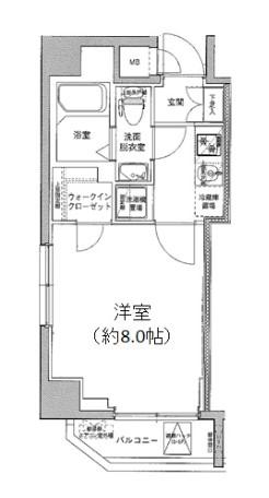 アイル東京スカイツリーⅢ(1K/5階)の間取り写真