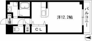アヴァンセ ヒロ(ワンルーム/2階)の間取り写真
