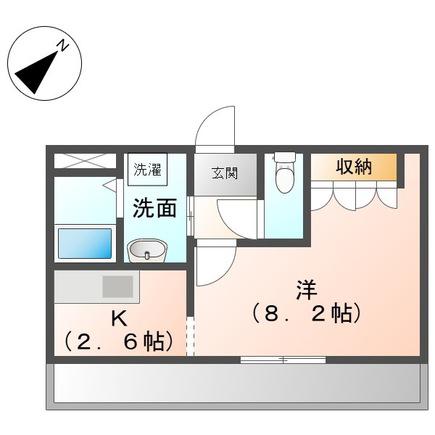 LEGACY GARDEN 弐番館(1K/2階)の間取り写真