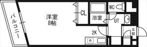 サテラ北34条(1K/6階)の間取り写真