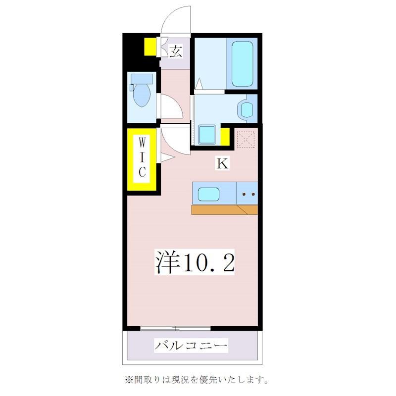 ARTEMIS谷山中央(ワンルーム/1階)の間取り写真