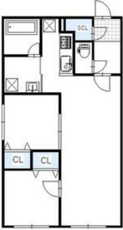 BRIGHTON COURT N20(2LDK/4階)の間取り写真
