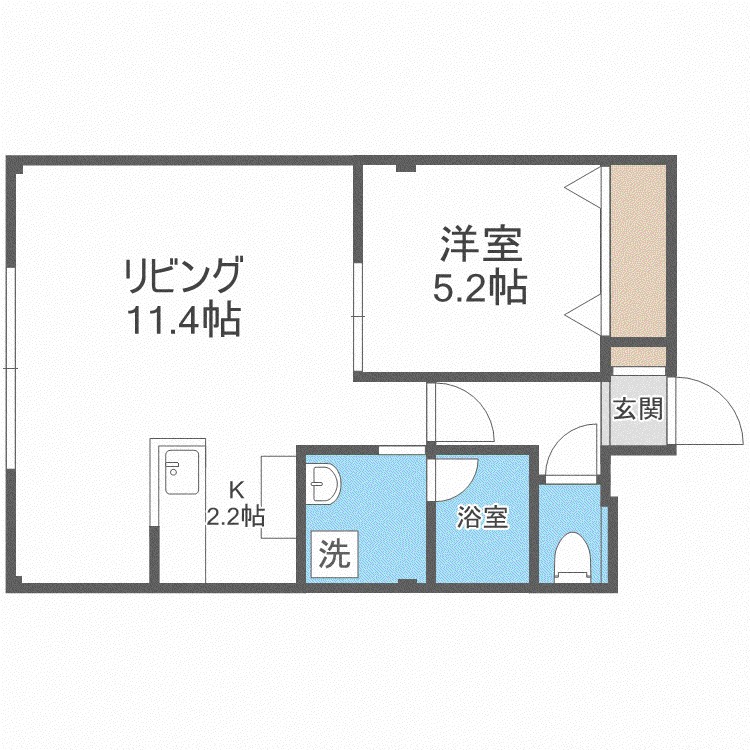十三和MS(1LDK/5階)の間取り写真