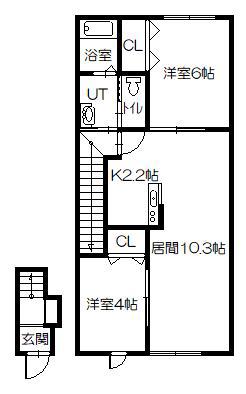 STEP.A(2LDK/2階)の間取り写真