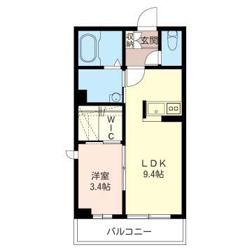 レガーレ(1LDK/1階)の間取り写真